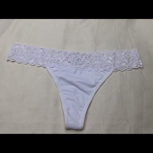 Mapale White Thong Panty NWT - XL
